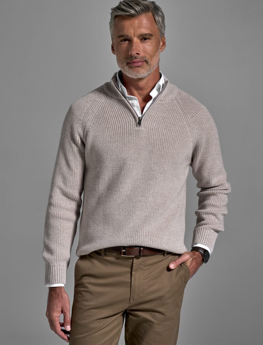 Men's Extrafine Merino Half-zip Sweater