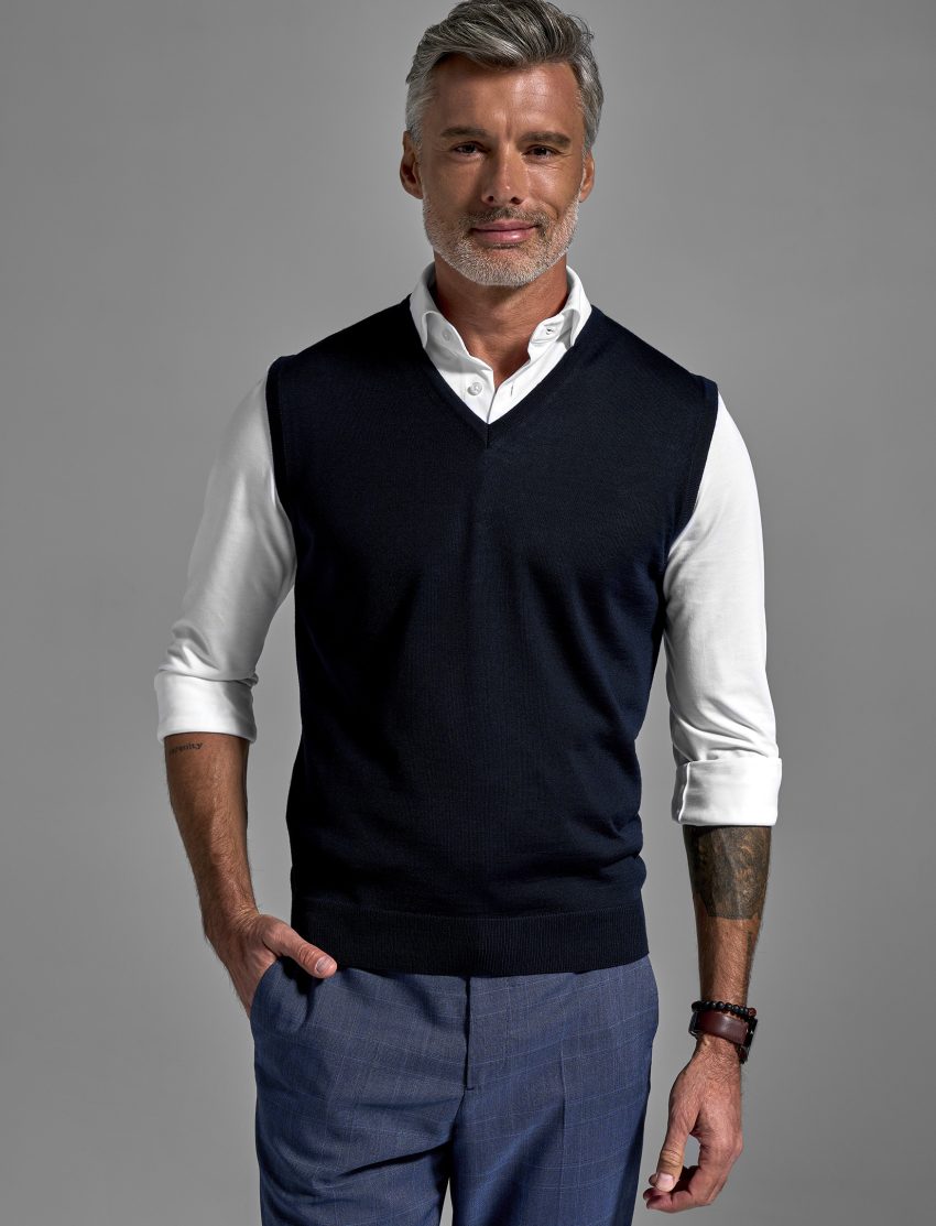 Men's Extrafine Merino Wool Slipover