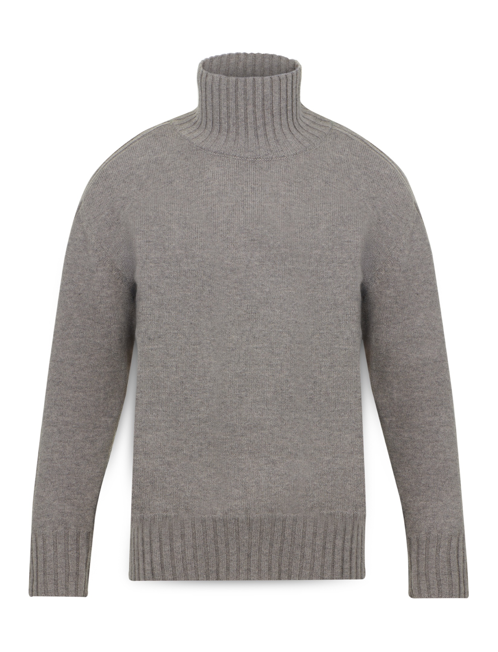 Women's wool turtleneck with a stand-up collar