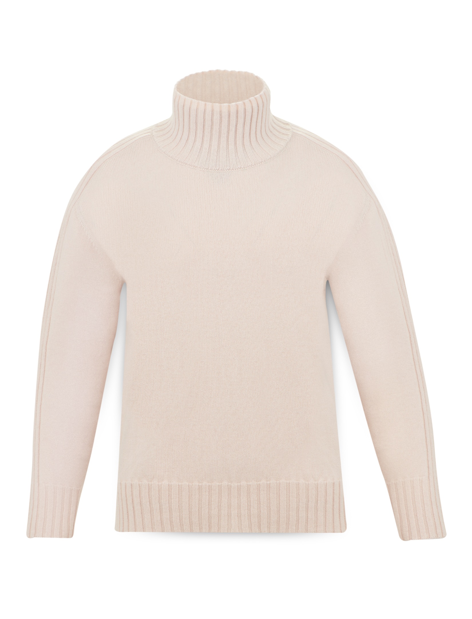 Women's wool turtleneck with a stand-up collar