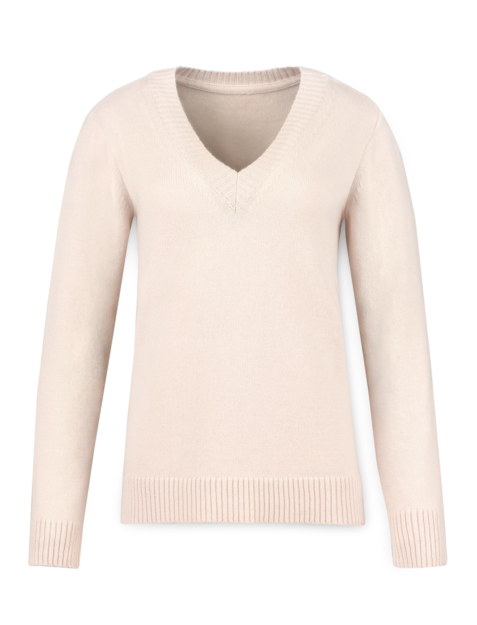 Women's merino classic V-neck sweater