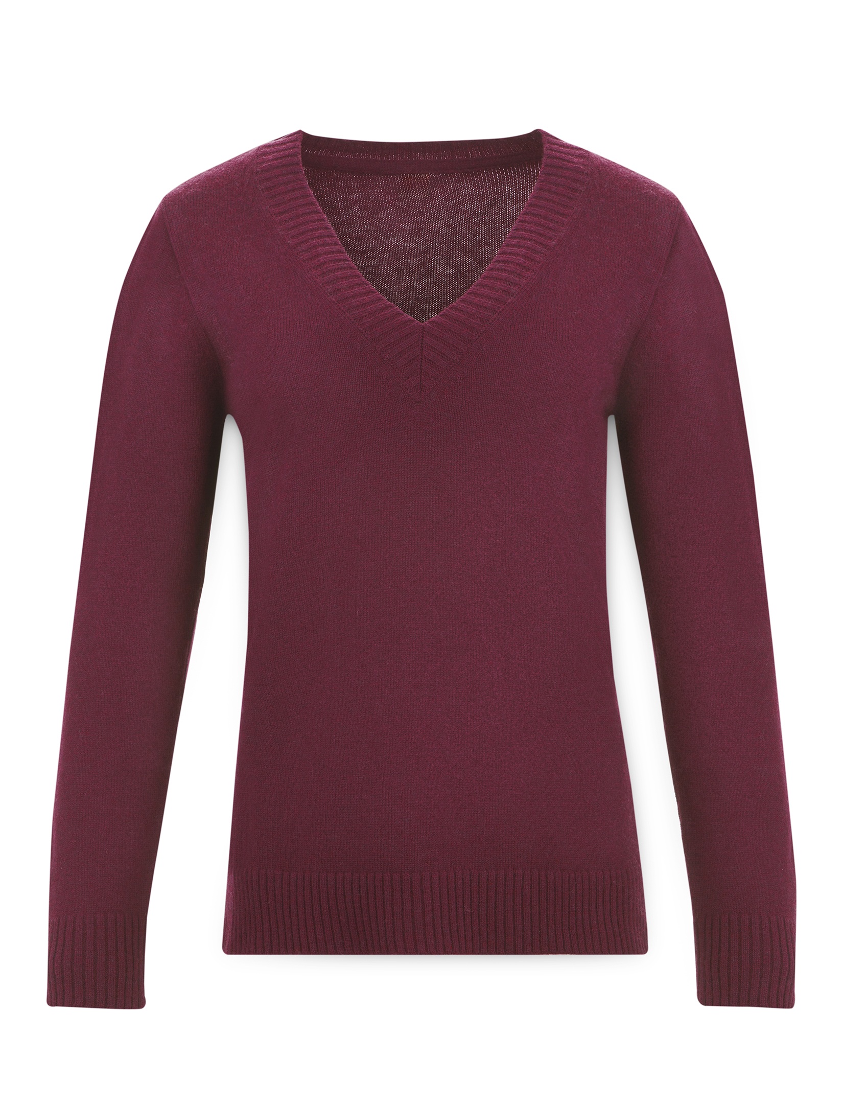 Women's merino classic V-neck sweater