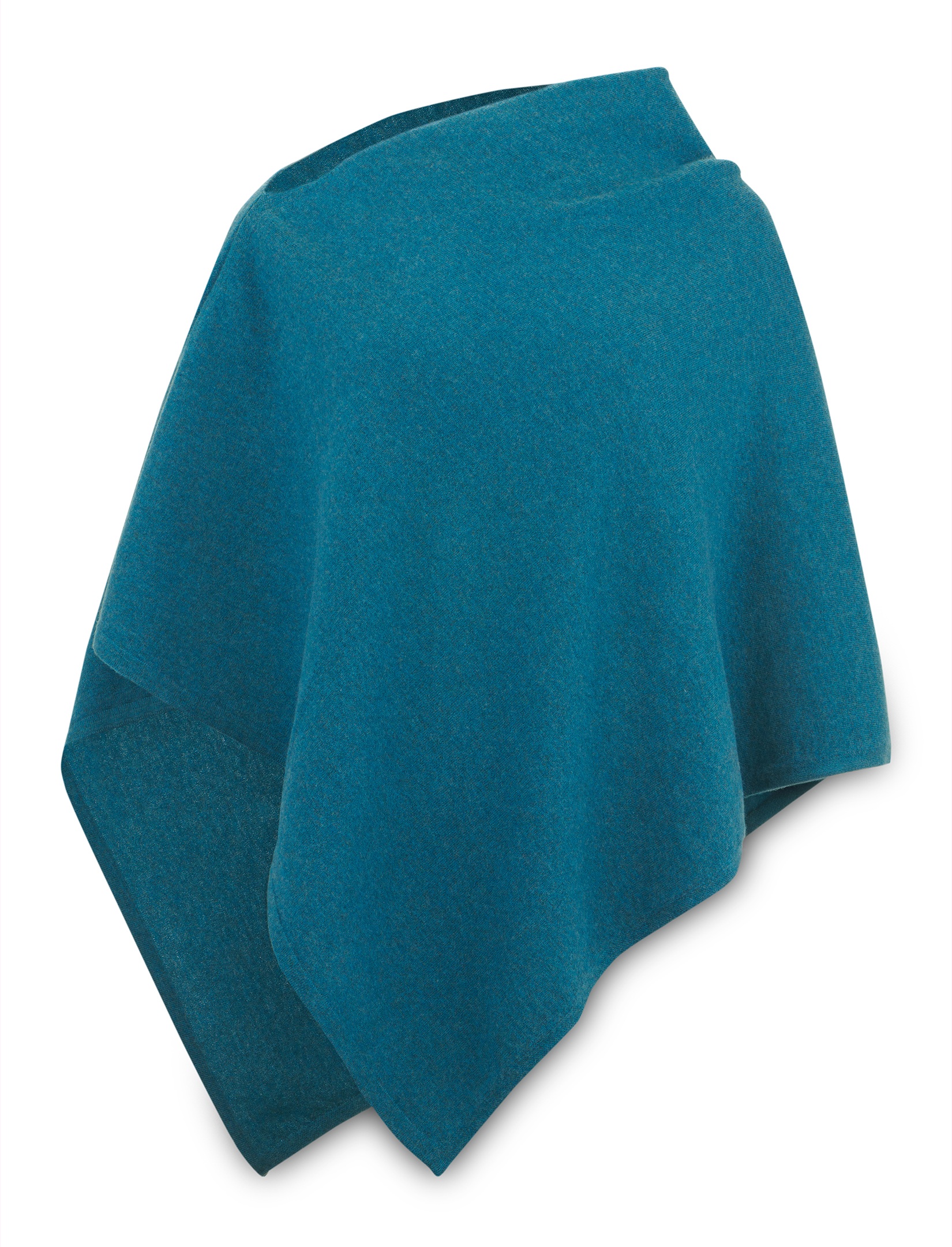 Women’s extrafine merino wool poncho