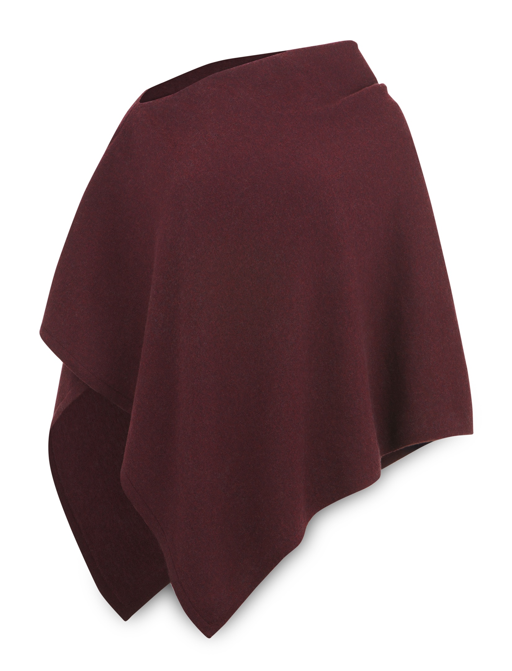 Women’s extrafine merino wool poncho