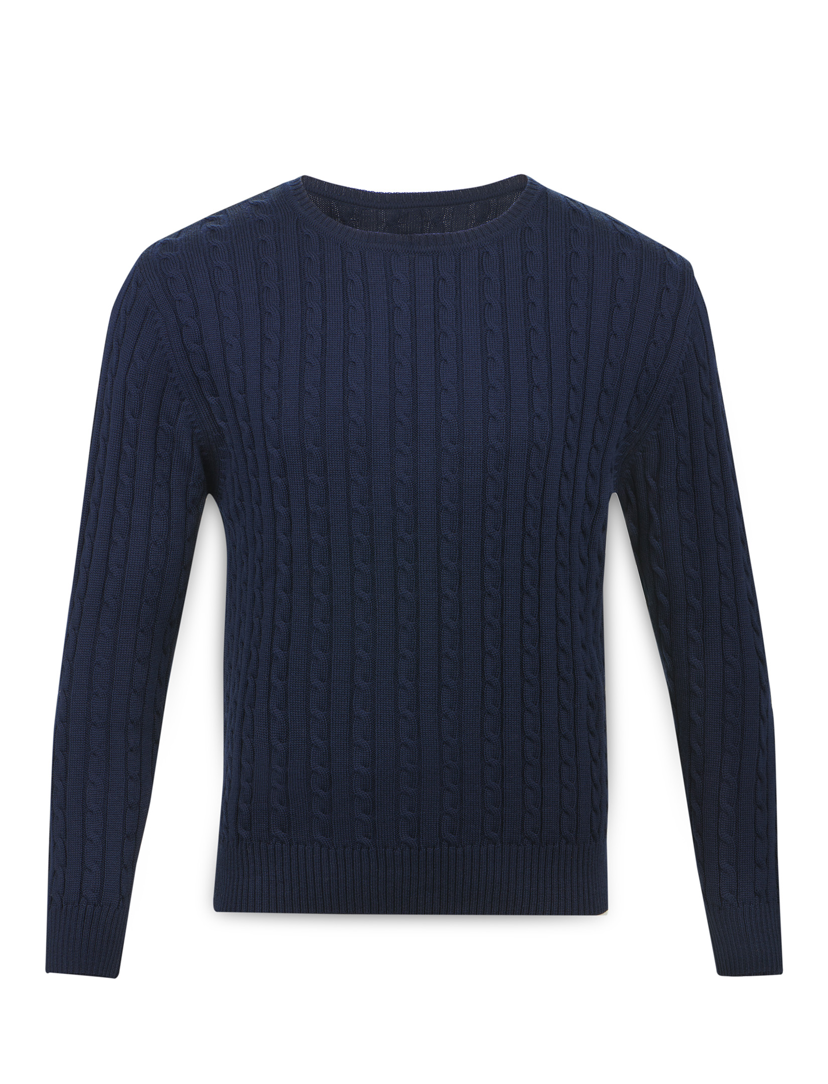 Men's Extrafine Merino Sweater with Cables
