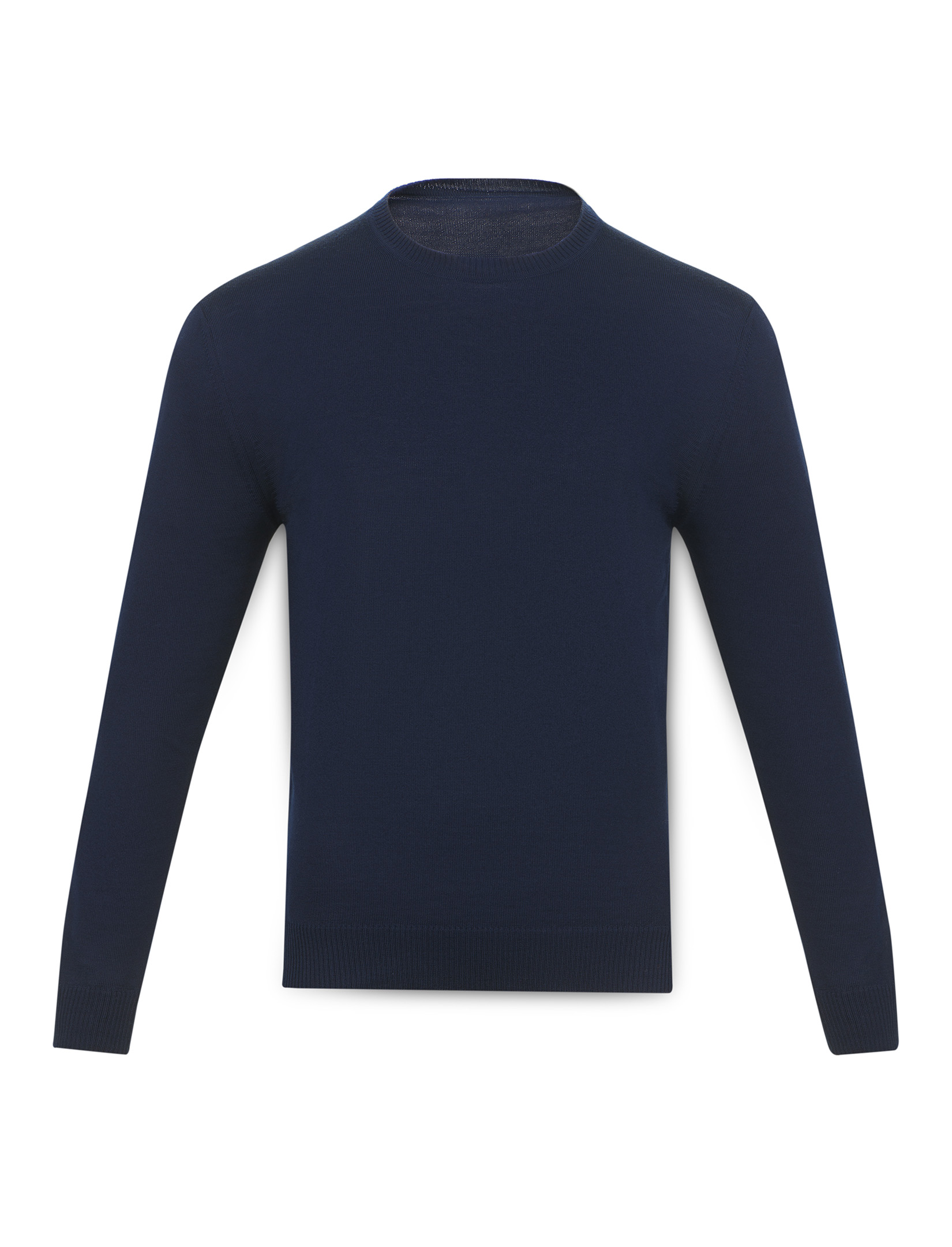Men's Extrafine Merino Roundneck Sweater Navy