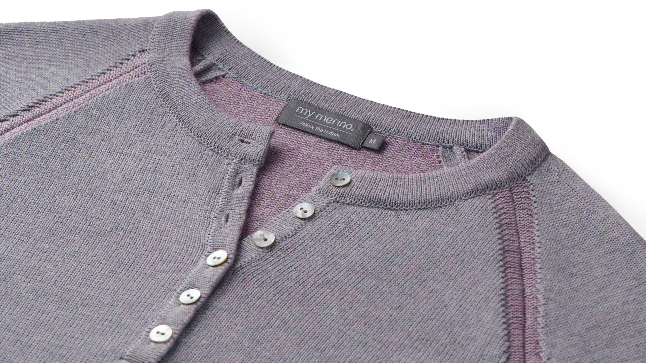Women’s Cotton Cashmere Henley Sweater - Image 5
