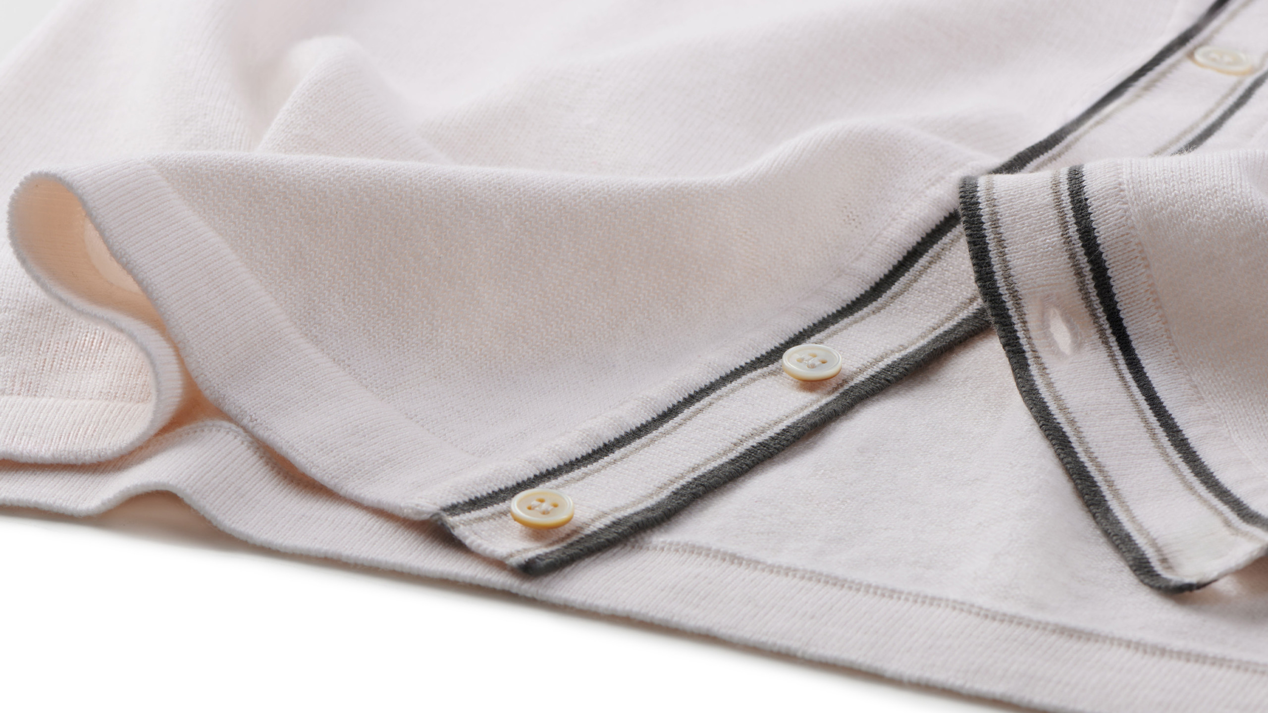 Men’s Knitted Shirt Cardigan – Cotton Cashmere Blend - Image 3
