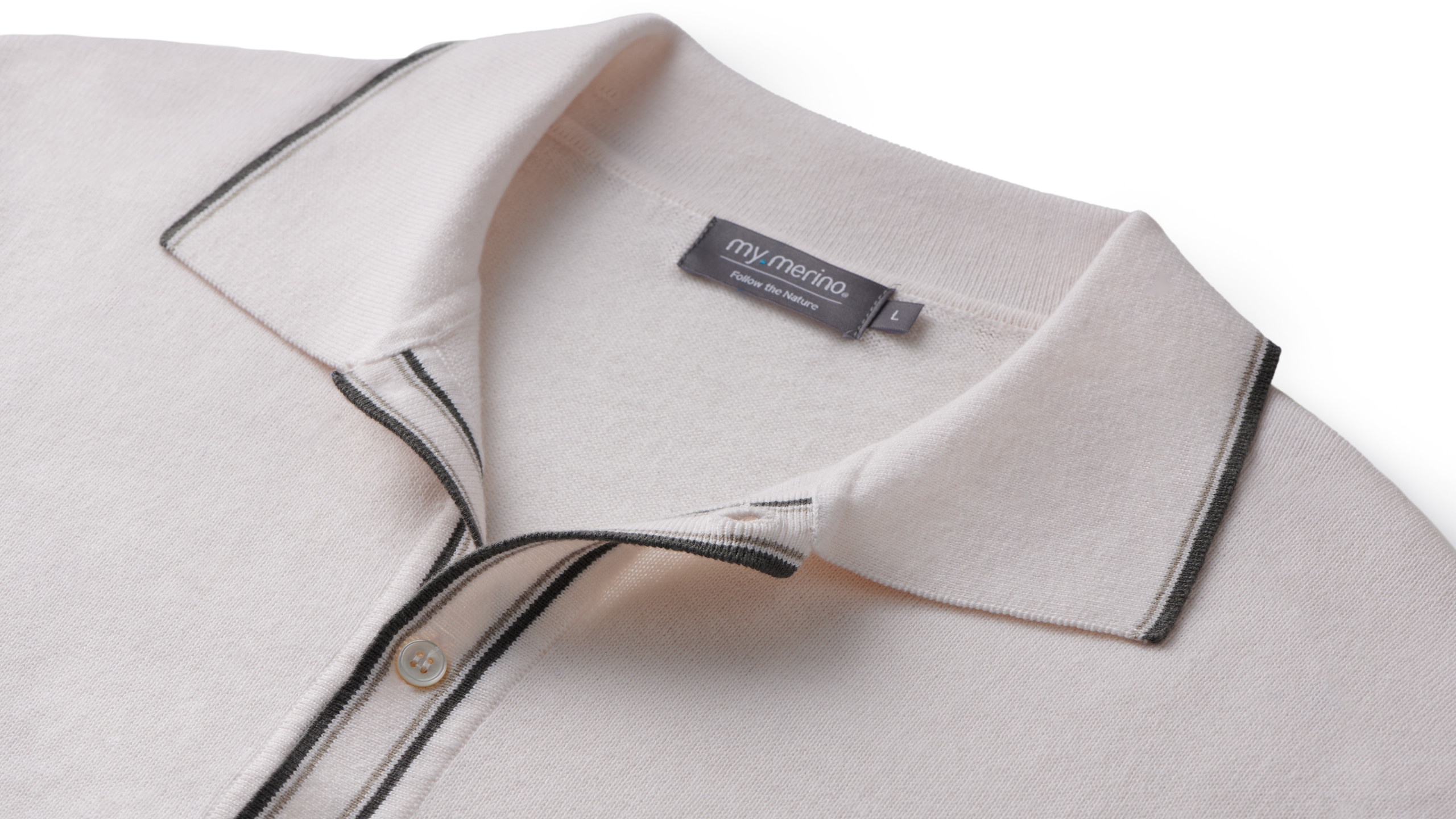 Men’s Knitted Shirt Cardigan – Cotton Cashmere Blend - Image 5