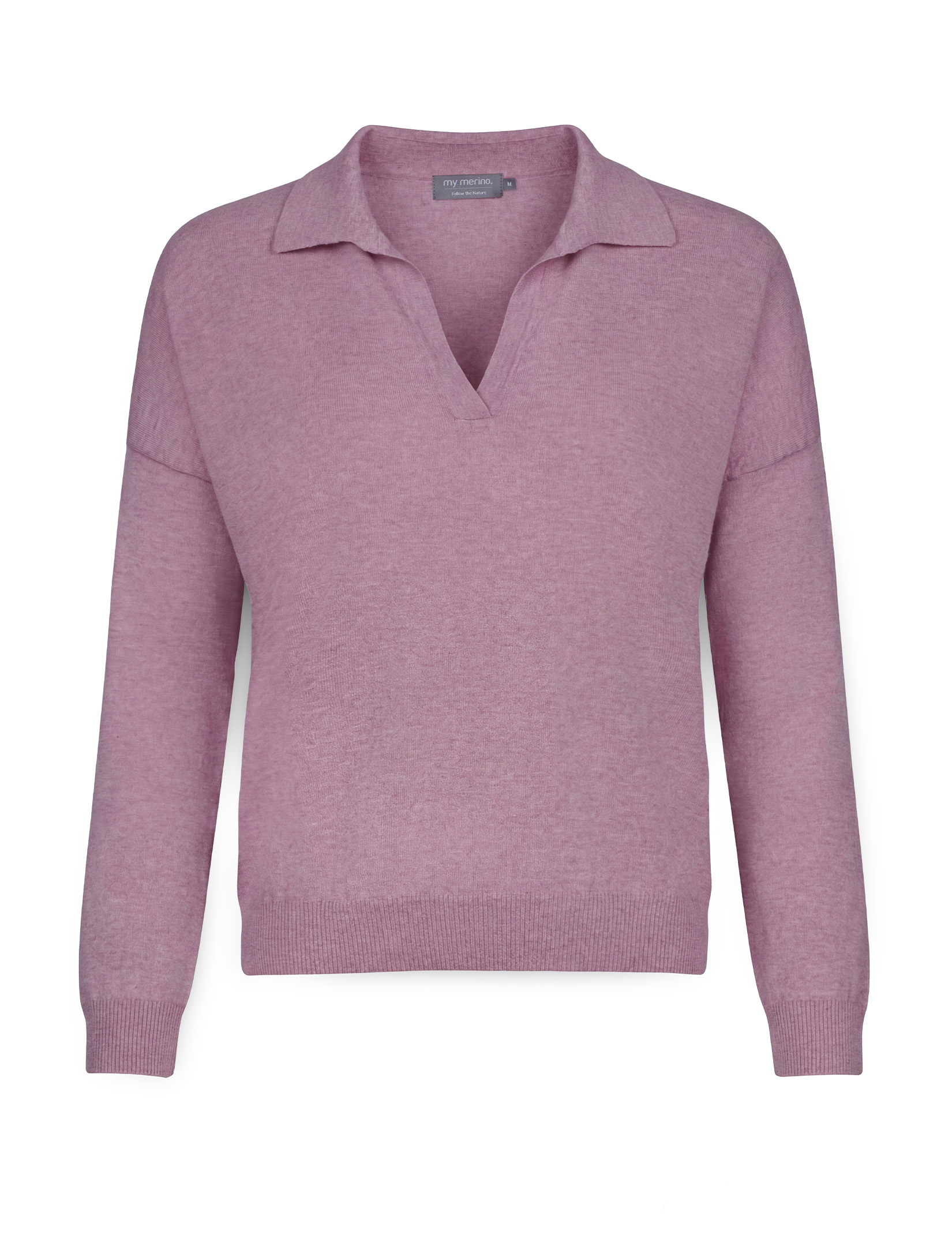 Women’s Boxy Polo, Cotton Cashmere Blend