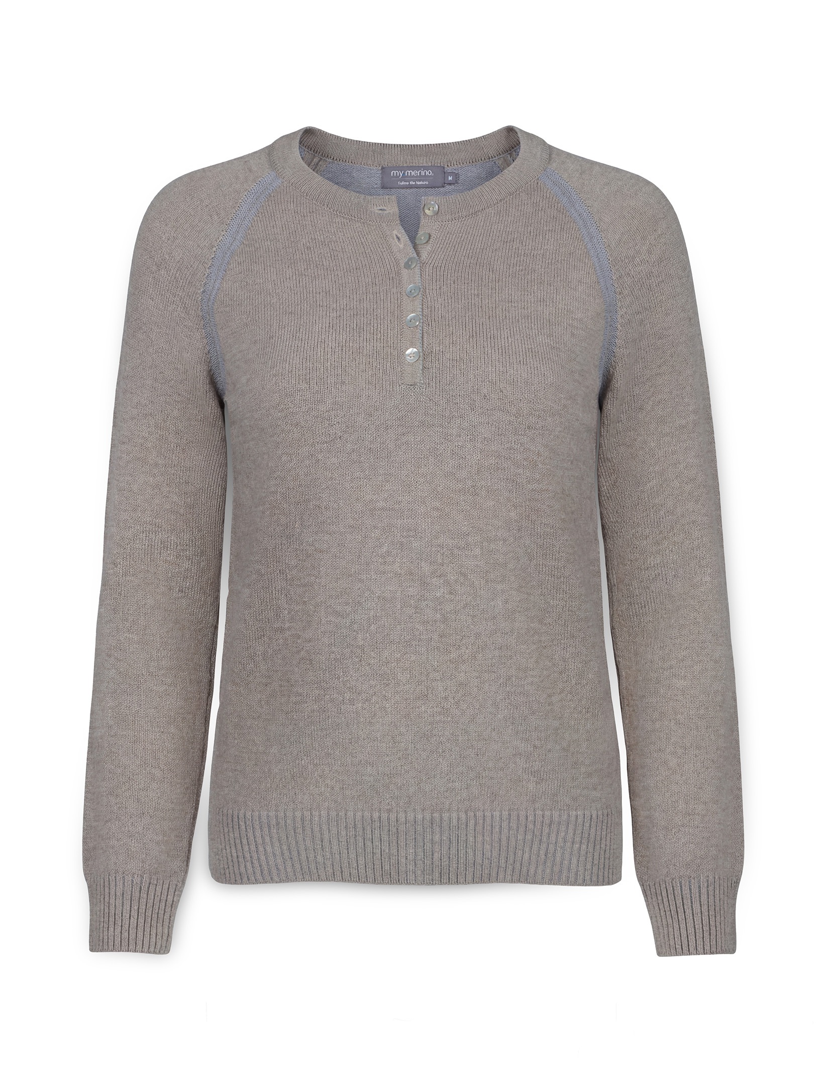 Women’s Cotton Cashmere Henley Sweater