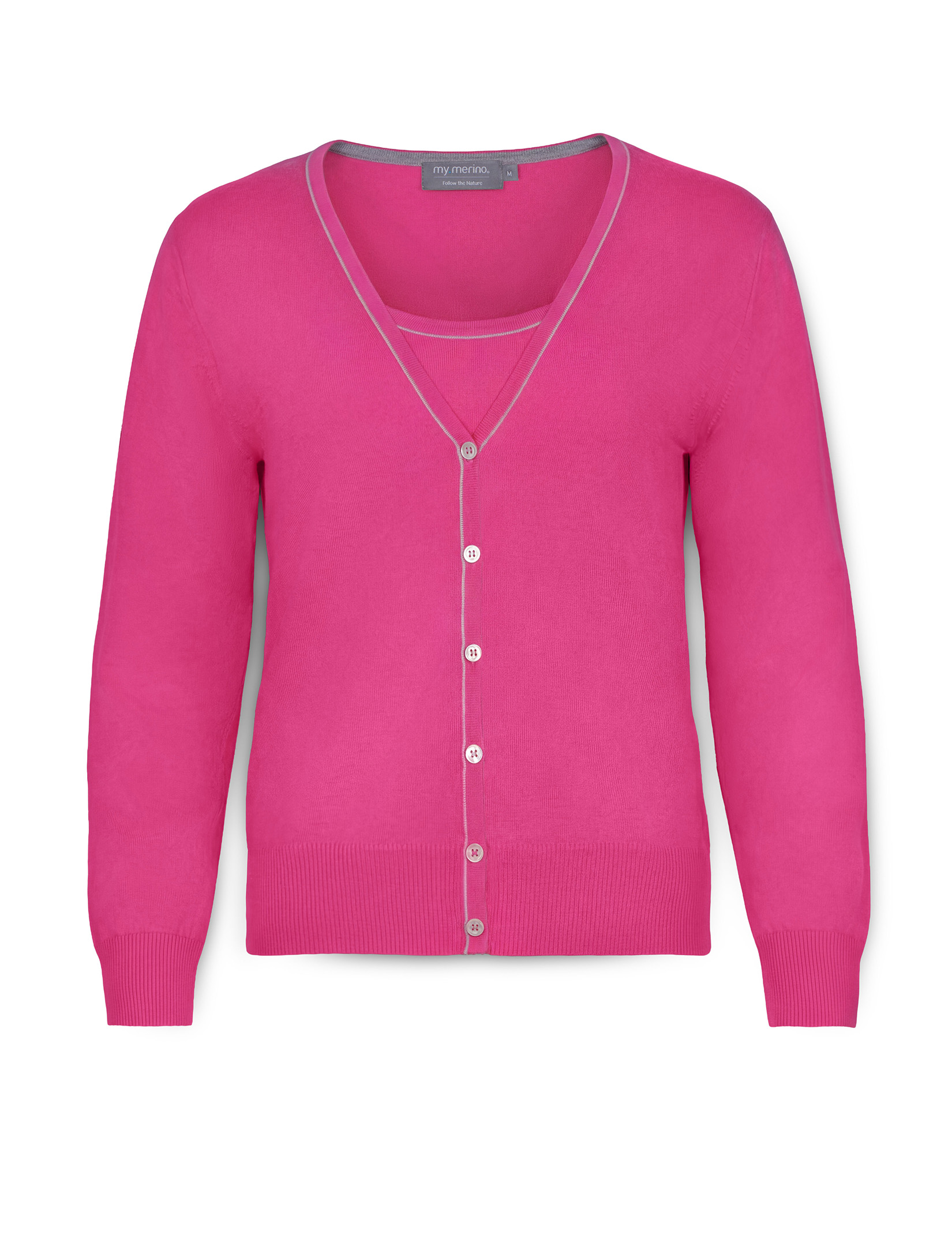 Lightweight Cardigan & Top, Cotton Cashmere Blend