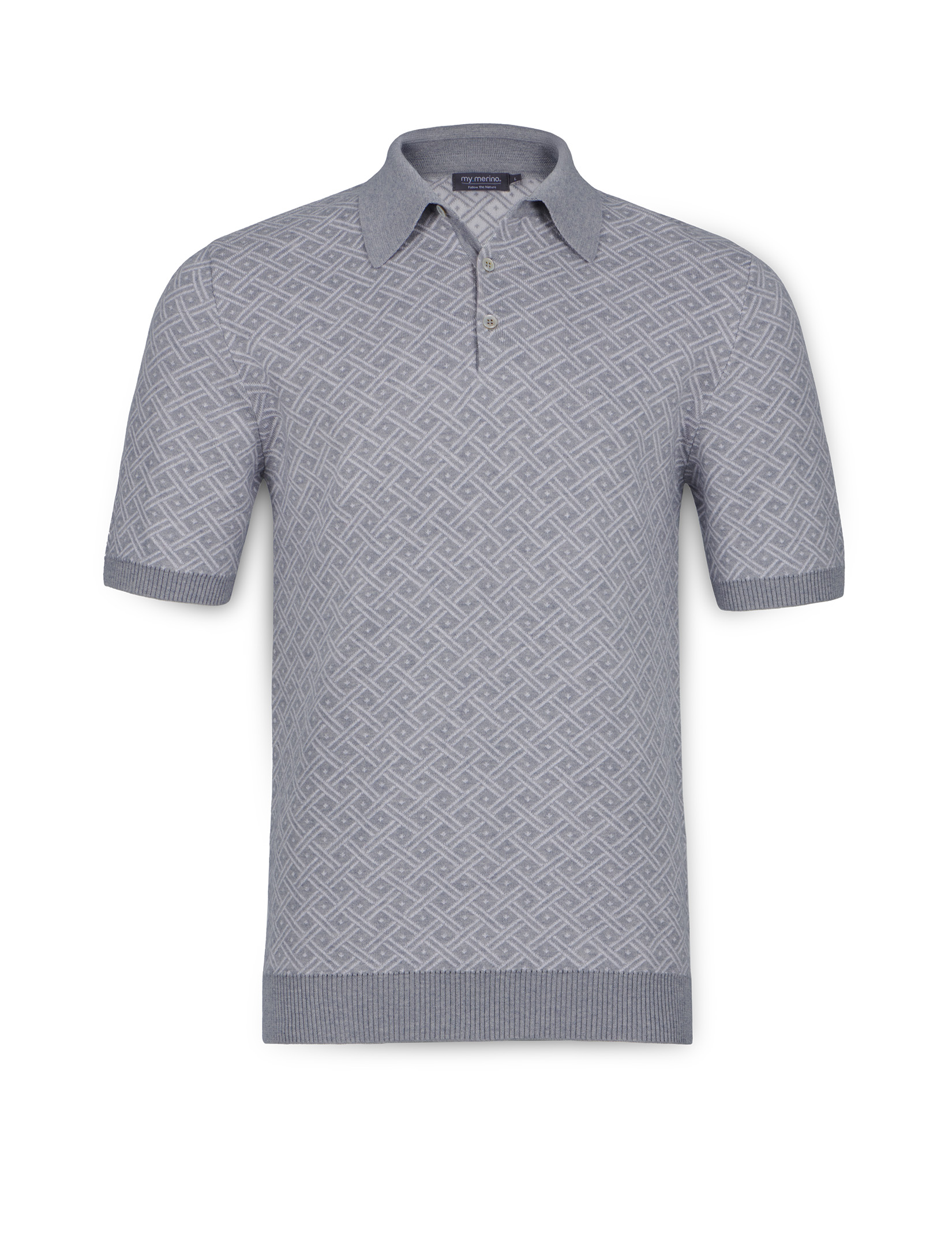 Men’s Cotton Cashmere Vintage Polo – 70s Retro Style