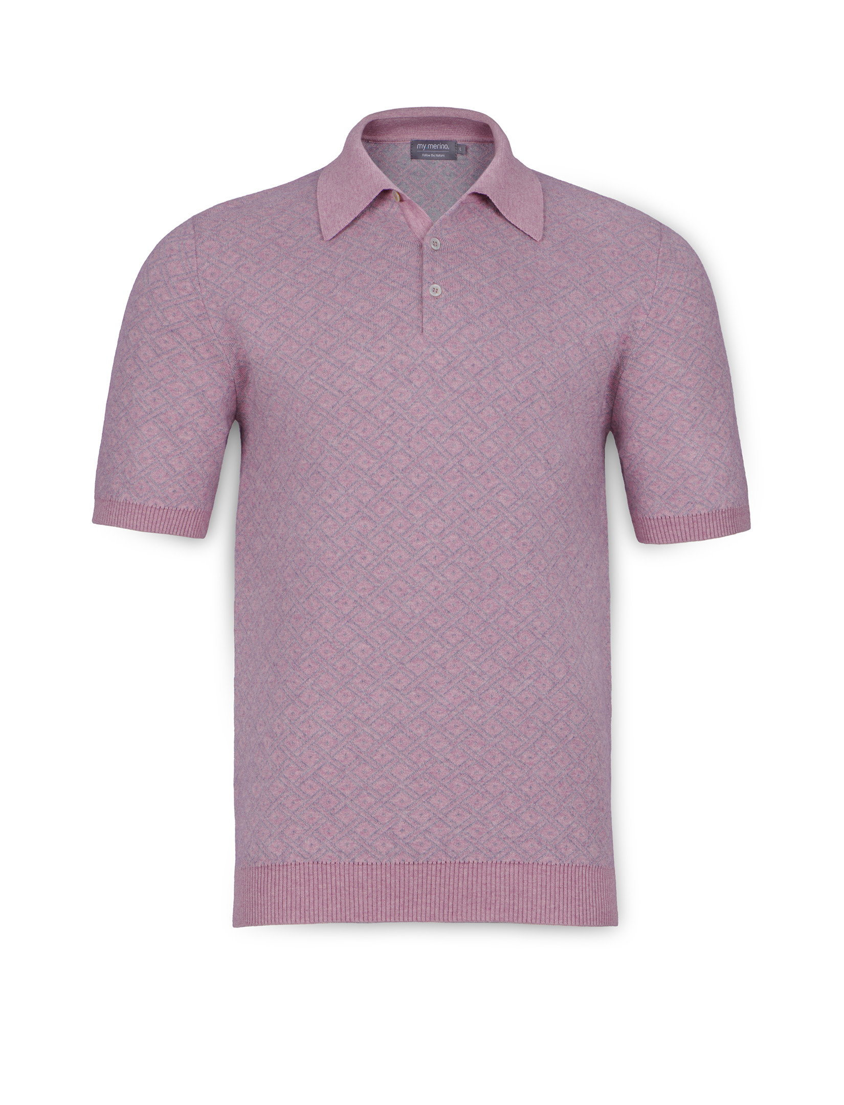 Men’s Cotton Cashmere Vintage Polo – 70s Retro Style